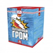 Полуночный гром 25 х 0,8" - Салюты и фейерверки на 25 залпов - батареи салютов в Липецке